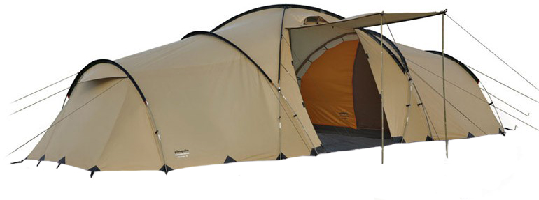 Кемпинговые палатки, большие и просторные. Внутри можно расположить туристическую мебель. Кемпинговые палатки весят 10 кг и больше.